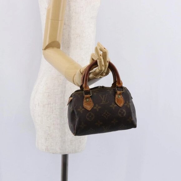 Louis Vuitton Handbags - LOUIS VUITTON Monogram Mini Speedy Hand Bag M41534 LV Auth 149097